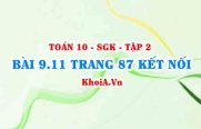 Bài 9.11 trang 87 Toán 10 Kết nối tri thức Tập 2